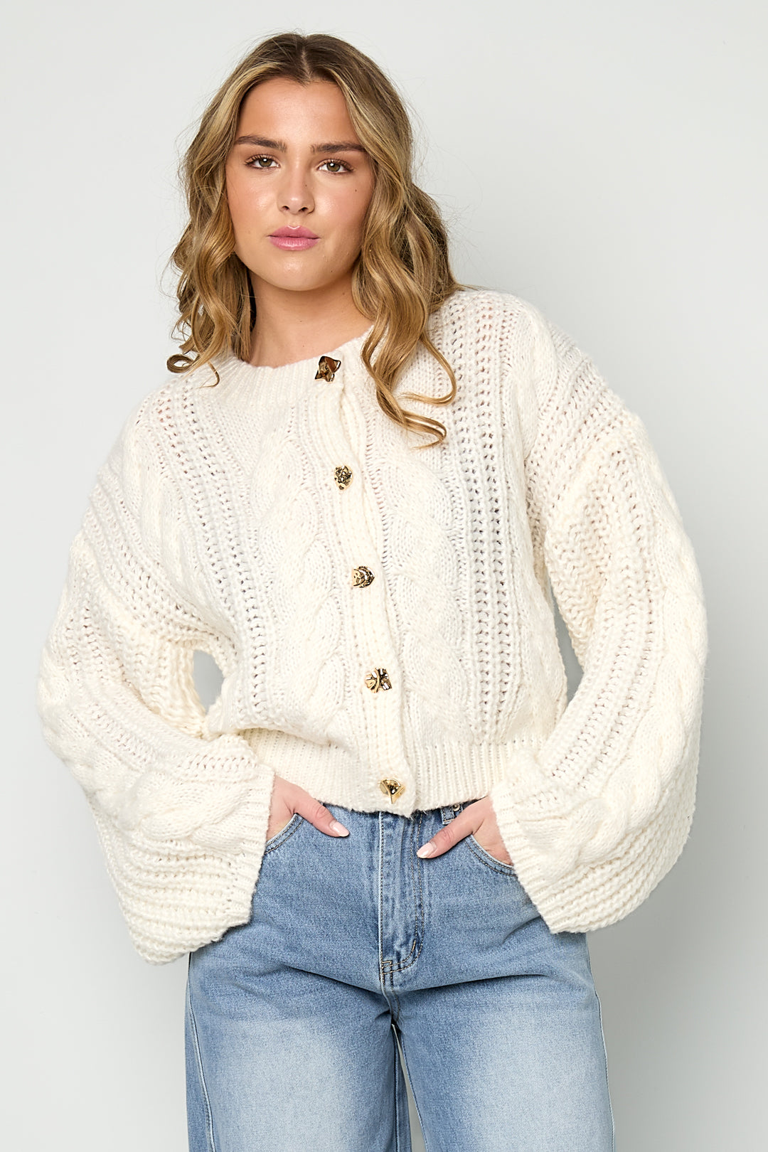 Cable Cardigan
