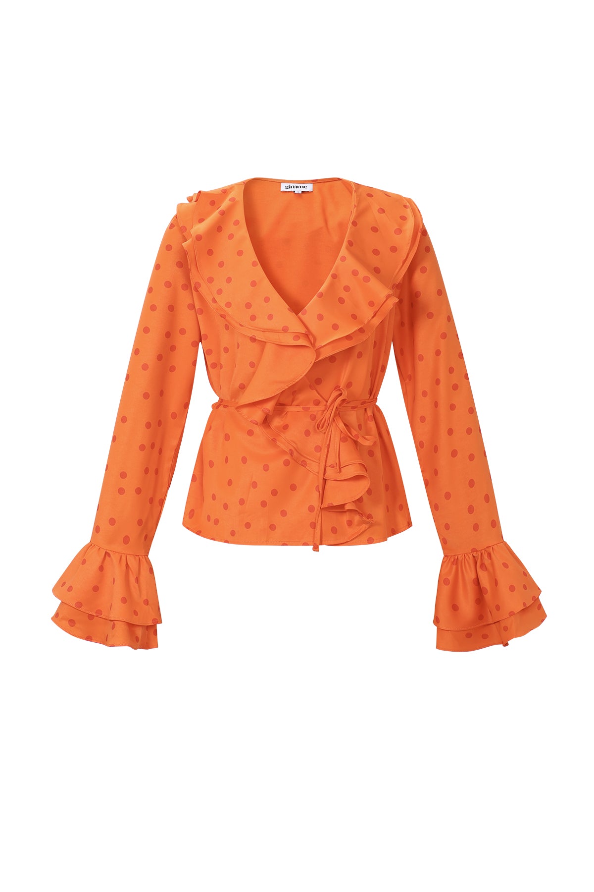 Ruffle Blouse Polka Dot